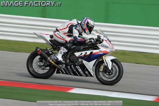 2010-06-26 Misano 0381 Rio - Superstock 1000 - Free Practice - Ayrton Badovini - BMW S1000 RR